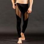Heren legging (sexy broek mannen mesh fitness sport), Verzenden, Nieuw