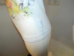 Marccain zomers shirt vogel print voorkant kleurrijk 36/38, Verzenden, Wit, Korte mouw, Maat 36 (S)