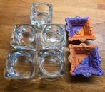 Theelichthouders & Diwali Diya's Set, Ophalen, Overige materialen, Overige kleuren, Zo goed als nieuw