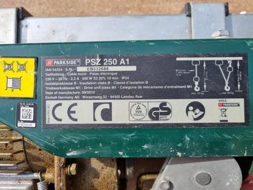 Te koop aangeboden, Parkside elektrische takel, Doe-het-zelf en Verbouw, Gereedschap | Handgereedschap, Gebruikt, Ophalen