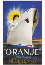affiche motorschip oranje, Ophalen, Zo goed als nieuw, Motorboot, Overige typen