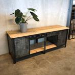 Oude werkbank, industrieel dressoir, toonbank, keuken, Antiek en Kunst, Curiosa en Brocante, Ophalen