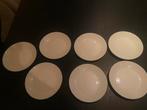 7 witte bordjes, Ophalen, Gebruikt, Bord(en), Overige stijlen