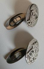 Indonesisch djokja zilver manchetknopen wajang wayang pop, Ophalen of Verzenden, Zilver