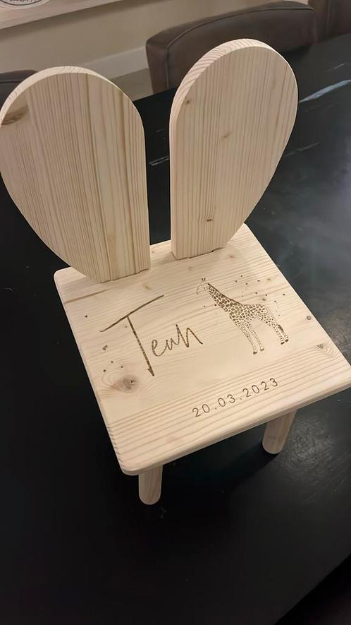 Houten kinderstoeltjes | persoonlijk cadeau, Kinderen en Baby's, Kinderkamer | Tafels en Stoelen, Nieuw, Stoel(en), Ophalen of Verzenden