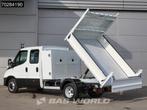 Iveco Daily 35C14 Kipper met Kist Dubbel Cabine Dubbellucht, Stof, Gebruikt, Euro 6, Iveco