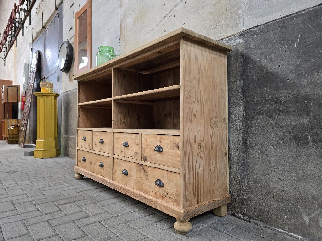 Vintage Houten Kast - Dressoir | Audiomeubel & Platenkast, Met plank(en), Gebruikt, 150 tot 200 cm, Ophalen of Verzenden