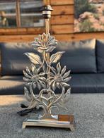 2x lamp EPNS NIKKEL VERZILVERD BLOEM FLEUR NIEUW tafellamp, Verzenden, Nieuw, Minder dan 50 cm