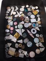 Lot van parelmoer en abalone cabochons, Ophalen of Verzenden, Zo goed als nieuw