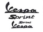 Vespa sprint logo set hooglans zwart vespa sprint sticker, Motoren, Accessoires | Stickers, Ophalen of Verzenden