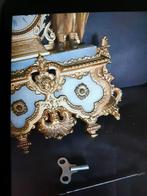 Antieke Marmeren Klok met Samac Beeld, Antiek en Kunst, Ophalen of Verzenden