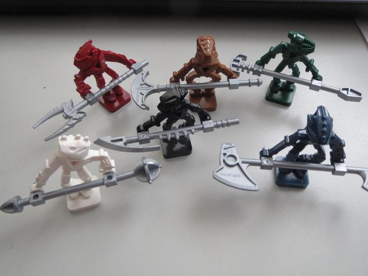 nr. 6605, 6 Robotjes, Mini bionicle's. Verzenden is mogelijk, Kinderen en Baby's, Speelgoed | Duplo en Lego, Zo goed als nieuw