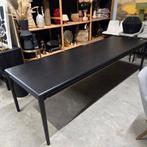 Uitschuifbare Eettafel Lenon Eikenhout 200cm Zwart Kave Home, Antiek en Kunst, Ophalen