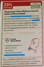 Dagentree Vitae Wellnessresorts Goes of Roosendaal korting, Drie personen of meer, Kortingsbon, Spa of Sauna