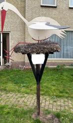 Geboortebord ooievaar met nest, Kinderen en Baby's, Kraamcadeaus en Geboorteborden, Ophalen, Gebruikt, Geboortebord
