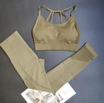 Groene yoga broek met top dames vrouwen sport fitness, Verzenden, Nieuw, Groen, Yoga