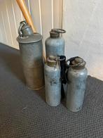 4 oude metalen kruiken, Ophalen of Verzenden
