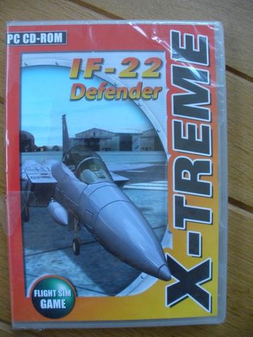 X-TREME PC CD-ROM IF-22 Defender Flight Sim game - nieuw - beschikbaar voor biedingen