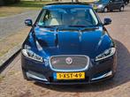 Nette Jaguar XF 2.2D 120KW 2014 Blauw met NAP, Automaat, Euro 5, Achterwielaandrijving, Beige