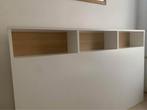 Hoofdbord - headboard - Hoofdbord met opberging, Biface, Ophalen, Wit, Tweepersoons, Zo goed als nieuw