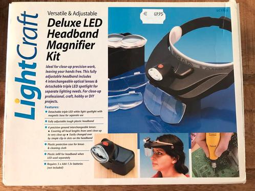 Headband Deluxe LED Light Craft incl. 4 verwisselbare lenzen, Hobby en Vrije tijd, Overige Hobby en Vrije tijd, Nieuw, Ophalen of Verzenden