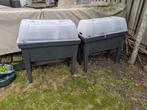 2 x Kweekbak / moestuinbak met deksel, Ophalen of Verzenden, Gebruikt, Kweekbak