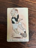Voetbalplaatje karikatuur Blauw Wit Bergman #7 NO PANINI, Ophalen of Verzenden, Poster, Plaatje of Sticker