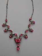 Leuke ketting, beetje zwaar, Sieraden, Tassen en Uiterlijk, Kettingen, Ophalen, Gebruikt, Roze, Overige materialen