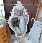 Brocante Spiegel met Verweerd Glas, Ophalen of Verzenden, Rechthoekig, Minder dan 50 cm