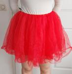 Korte tutu petticoat tule rok - rood, Ophalen of Verzenden, Gedragen, Maat 38/40 (M), Carnaval