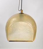 Glasvezel hanglamp Italiaans design jaren 60/70, Minder dan 50 cm, Gebruikt, Ophalen of Verzenden