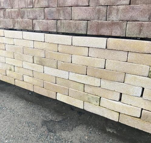 Nieuw hard gebakken waaltjes geel / brons strak 5 duimers, Tuin en Terras, Tegels en Klinkers, Nieuw, Klinkers, Keramiek, 10 m² of meer