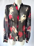 LIU JO Zwart rood transparant blouse Maat 34/36, Liu Jo, Zwart, Ophalen of Verzenden, Zo goed als nieuw