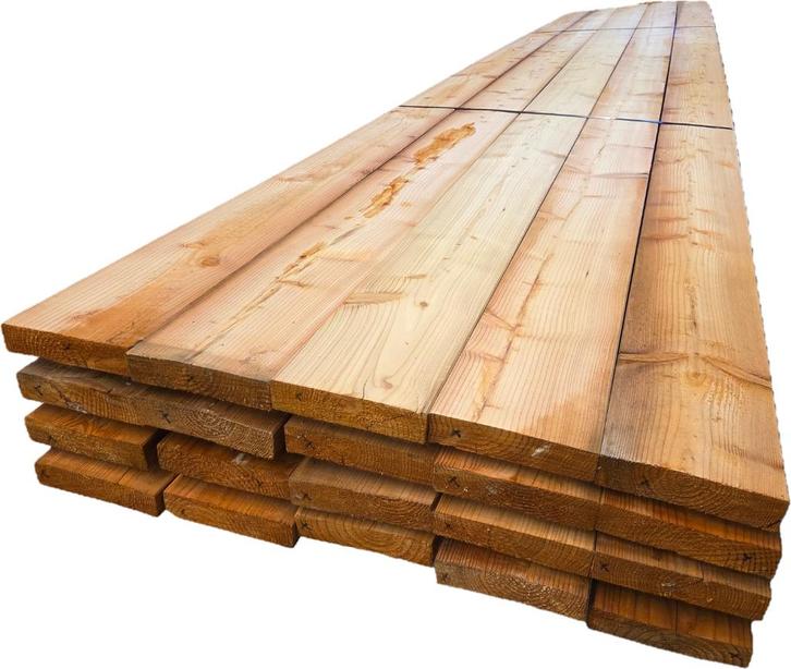 100 meter Lariks balken  geschaafd 4.5x19.5 cm - nr: TB33, Tuin en Terras, Palen, Balken en Planken, Nieuw, Balken, 250 cm of meer