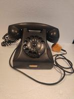 Antieke Zwarte PTT Rotary Bakeliet Telefoon Ericsson, Verzenden, Gebruikt, Bakeliet