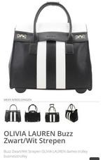 Olivia Lauren Trolley Buzz zwart-wit, Ophalen, Uitschuifbare handgreep, 30 cm of meer, Zwart