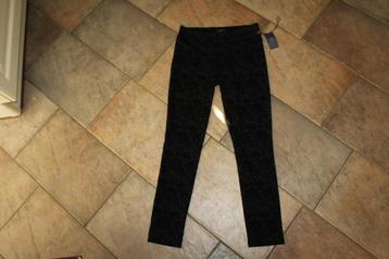 NYDJ zwart velvet stretch leggingbroek mt 6 (M) beschikbaar voor biedingen