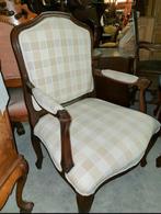 Klassiek noten fauteuil, Ophalen, Zo goed als nieuw, Stof