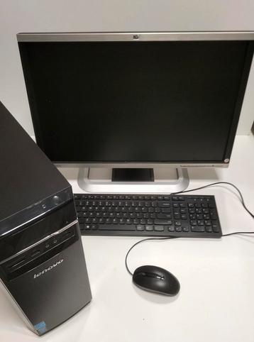 Lenovo desktop pc met monitor, toetsenbord en muis beschikbaar voor biedingen