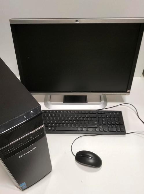 Lenovo desktop pc met monitor, toetsenbord en muis, Computers en Software, Desktop Pc's, Zo goed als nieuw, 3 tot 4 Ghz, HDD, 8 GB