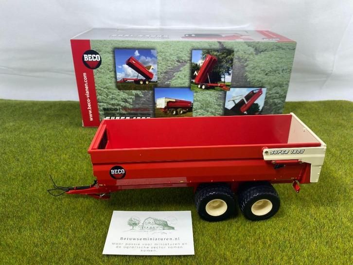 Beco Super 1800 Tipping Trailer, Hobby en Vrije tijd, Modelauto's | 1:32, Nieuw, Tractor of Landbouw, Overige merken, Ophalen of Verzenden