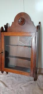 Art Deco Eiken Wandkastje, Ophalen of Verzenden