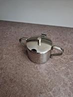 Design suikerpot rvs met klepdekseltje vintage Alessi?, Ophalen of Verzenden