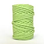 OP=OP 6 mm macramé touw appel groen 70p gram katoen, Nieuw, Ophalen of Verzenden