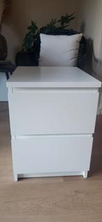 Malm ladekast wit 2 lades, 40x55 cm, Huis en Inrichting, Kasten | Ladekasten, Ophalen, 50 tot 100 cm, Zo goed als nieuw, 3 of 4 laden