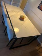 Keramische eettafel marmerlook, Huis en Inrichting, Tafels | Eettafels, Ophalen, 200 cm of meer, 50 tot 100 cm, Zo goed als nieuw
