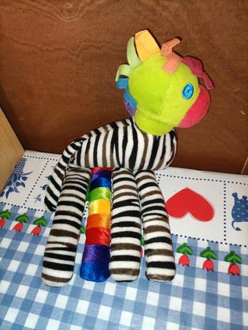 Zep Zebra / papegaai knuffel Kids Rights 31 cm groot  beschikbaar voor biedingen