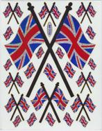 Union Jack vlag metallic stickervel #2, Verzenden, Nieuw, Overige typen
