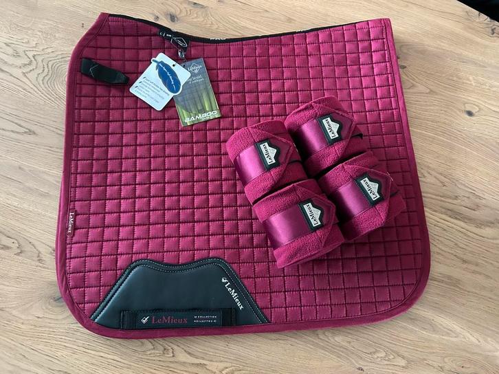 LeMieux Mulberry Suede set - Nieuw, Dieren en Toebehoren, Paarden en Pony's | Dekens en Dekjes, Nieuw, Dekje, Ophalen of Verzenden