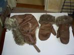 Muts en wanten met bont, Kleding | Dames, Mutsen, Sjaals en Handschoenen, Ophalen of Verzenden, Gedragen, Maat 36 (S), Muts